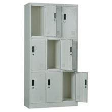 LOCKER 9 Θέσεων Φοριαμός - Ερμάριο, Μέταλλο Βαφή Γκρι Ε6003,1  Συρταριέρες - Ερμάρια - Ντουλάπια