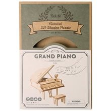 Robotime DIY Puzzle Grand Piano 3D Wooden Puzzle 74pcs  Κατασκευές