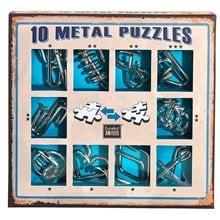 Eureka Puzzles 10 Metal Puzzles - Μπλε Σετ  Παζλ Ενηλίκων