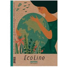 Τετράδιο Spiral 21x29 Ecoline Craft 4Θ. 70γρ.240σελ.  Τετράδια Σπιράλ