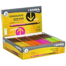 Μολύβι Lyra Graduate Duo Sign Γραφίτη HB Neon Yellow + Black  Μολύβια