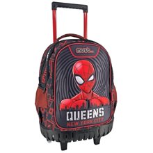 Τσάντα Τρόλλευ Δημοτικού Must 34x20x45 εκ. με 3 θήκες Spiderman  Σχολικές Τσάντες