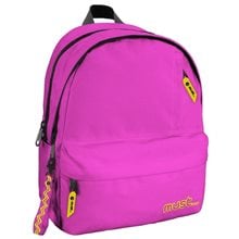 Τσάντα  Πλάτης Must Monochrome Plus Colored Inside 32x19x42cm 2 Κεντρικές θήκες Φούξια  Σχολικές Τσάντες