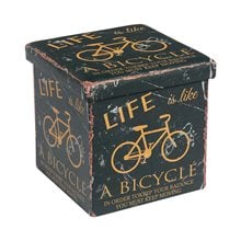 Orion Σκαμπό Αποθηκευτικό - Βοηθητικό, PU Deco Bike Ε7044,4  Μικροέπιπλα Αποθήκευσης