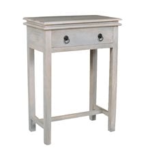 Maison Console Έπιπλο Κονσόλα 1 Συρτάρι, Ξύλο Mango Antique Άσπρο ΕΙ929,1  Κονσόλες Έπιπλα