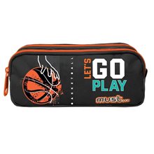 Κασετίνα Βαρελάκι Must 2 Φερμουάρ 21x6x9cm Basketball Let s Go Play  Κασετίνες Άδειες