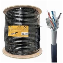 CABLEXPERT CAT6 FTP LAN GEL FILLED OUTDOOR CABLE SOLID 305M BLACK  Καλώδια Δικτύου
