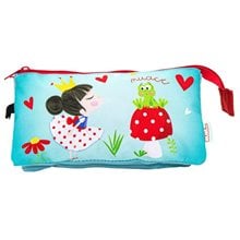 Κασετίνα Βαρελάκι Must με 3 θήκες 22.5x11.5cm Princess With Frog  Κασετίνες Άδειες