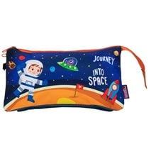 Κασετίνα Βαρελάκι Must με 3 θήκες 22.5x11.5cm Journey Into Space  Κασετίνες Άδειες