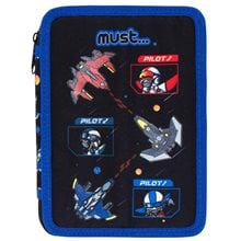 Κασετίνα Must Διπλή Γεμάτη 15χ5χ21cm Space Battle  Κασετίνες Γεμάτες