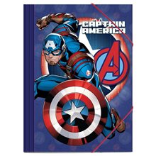 Ντοσιέ με Λάστιχο Χάρτινο 25χ35 Captain America  Ντοσιέ