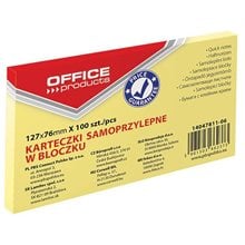 Αυτοκ.Σημειώσεις Office 76x127mm 100Φ Κίτρινο 14047811-06  Post It - Χαρτάκια