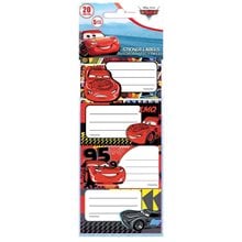 Αυτοκόλλητες ετικέτες Cars 20 τμχ 5φυλ  Σχολικές Ετικέτες
