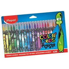 Μαρκαδοροι Maped Color Peps Monster Jungle 24τμχ.  Ξυλομπογιές