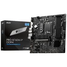 MSI MB PRO B760M-P DDR4, SOCKET INTEL LGA1700 14th/13th/12th GEN, CS INTEL B760, 4 DIMM SOCKETS DDR4, VGA/DP/HDMI, PCI-E GEN 4.0, GIGABIT LAN, MICRO-ATX, 3YW.  Μητρικές κάρτες