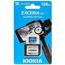 Kioxia Exceria G2 microSDXC 128GB Class 10 U3 V30 UHS-I με αντάπτορα LMEX2L128GG2  Κάρτες Μνήμης - MicroSD