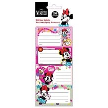 Αυτοκόλλητες ετικέτες  Minnie 20 τμχ 5φυλ  Σχολικές Ετικέτες