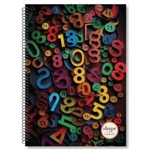 Τετράδιο Σπιράλ Α4  Shape Numbers 3Θεμ.90φ.  Τετράδια Σπιράλ