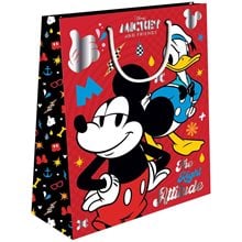 Τσάντα Δώρου Χάρτινη με Foil 18χ11χ23 Mikcey Minnie  Τσάντες Δώρου