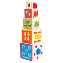 Hape Early Explorer Ξύλινη Πυραμίδα Με Κύβους (E0413A)  Ξύλινα Παιχνίδια