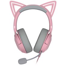 Razer KRAKEN KITTY V2 - Quartz - RGB - USB 7.1 Gaming Headset - Kitty Ears - PC / PS5 / SWITCH  Gaming Headsets