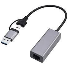 CABLEXPERT USB3.2+TYPEC GIGABIT NETWORK ADAPTER SPACE GREY  USB WiFi Adapters - Κάρτες Δικτύου