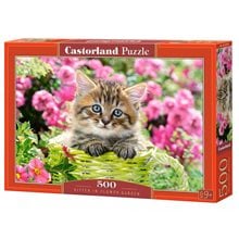Πάζλ Castorland 500τεμ Κitten In Flowerr Garden B-52974  Παζλ Ενηλίκων