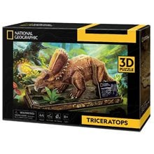 Πάζλ CubicFun 3D National Geograrhic Triceratops 44pcs DS1052h  Παζλ 3D