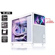 ARMAGGEDDON GAMING PC CASE MATX TESSARAXX COREVISION WHITE  Κουτιά Desktop