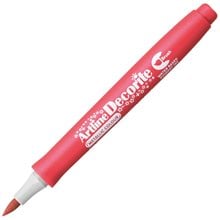 Μαρκαδόρος Artline Decorite Brush Metallic Κόκκινο  Μαρκαδόροι