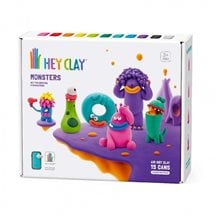 Κατασκευές Με Πηλό Hey Clay Monsters 15018  Παιδικός Πηλός - Playdoh