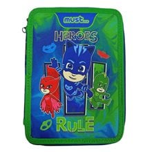 Κασετίνα Must Διπλή Γεμάτη 15χ5χ21cm PJ Masks Heroes  Κασετίνες Γεμάτες