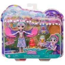 Mattel Enchantimals City Tails - Οικογένεια Σπίνων HKN15  Κούκλες Μόδας