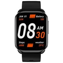 QCY Watch GS S6 Black - 2,02" large TFT touch, 320x502 60Hz, Call BT Smart Watch IPX8 14day  Νέες Παραλαβές