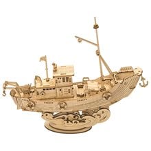 Robotime DIY 3D Puzzle Fishing Ship 104pcs  Κατασκευές