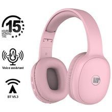 LAMTECH BT5.3 FOLDABLE HIGH FIDELITY HEADPHONES PINK  Ακουστικά Κεφαλής