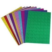 Χαρτόνι Holographic 20x30 250gsm 10Τεμ  Μπλοκ Χρυσοχάρτονα