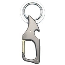 Icon Μπρελόκ Μεταλλικό Νίκελ με Διπλό Κρίκο Multifunctional  Μπρελόκ-Κομπολόγια