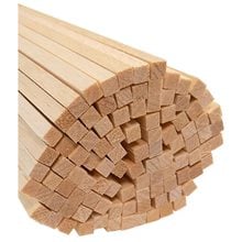 Ράβδος balsa Τετράγωνη 100cm 6x6  Υλικά Κατασκευών & DIY