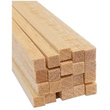 Ράβδος balsa Τετράγωνη 100cm 10x10  Υλικά Κατασκευών & DIY