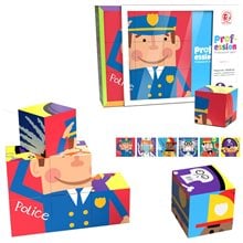 ToyMarkt Κύβοι 9τμχ Επαγγέλματα  Κατασκευές