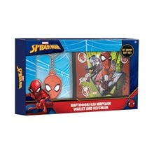 Πορτοφόλι Με Μπρελοκ Σετ Δωρου20χ12cm Spiderman  Πορτοφόλια