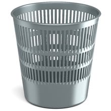 Latticed wastebasket ErichKrause® Ice Metallic, 12l, silver  Κάδοι