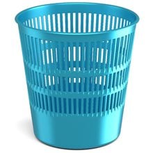Latticed wastebasket ErichKrause® Ice Metallic, 12l, blue  Κάδοι
