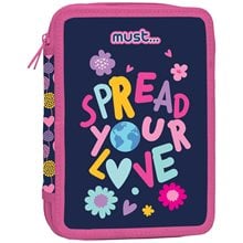 Κασετίνα Διπλή Γεμάτη Must 15x5x21 Spead Your Love  Κασετίνες Γεμάτες