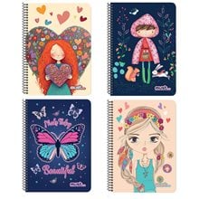 Τετράδιο Σπιράλ Must 17x25 2Θ 60φ Sweety  Τετράδια Σπιράλ