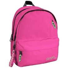 Τσάντα Πλάτης Must Monochrome Plus 32x19x42 2Θήκες Ροζ Fluo 900D RPET  Σχολικές Τσάντες
