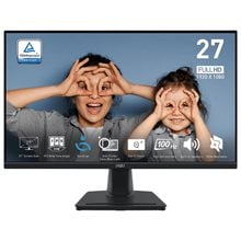 MSI MONITOR PRO MP275, FLAT IPS FHD, 27", 16:9, 300 CD/M2, 1000:1, 1MS, 100Hz, 1920x1080, HDMI/VGA/HP OUT, 2X2W SPEAKERS, TILT, BLACK, 2YW.  Οθόνες Για Εργασία