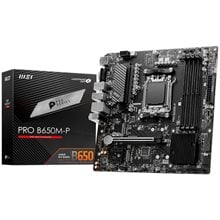 MSI MB PRO B650M-P, SOCKET AMD AM5, CS AMD B650, 4 DIMM SOCKETS DDR5, HDMI/DP/VGA, PCI-E GEN 4.0, 2.5G LAN, MICRO-ATX, 3YW.  Μητρικές κάρτες