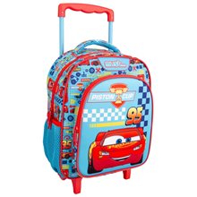 Τσάντα Τρόλει Νηπιαγωγείου 27χ10χ31 2Θήκες Cars Piston Cup  Τσάντες Νηπιαγωγείου